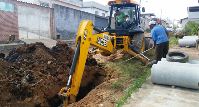 Obras estão sendo realizadas nos bairros Vista Alegre e Santa Luzia